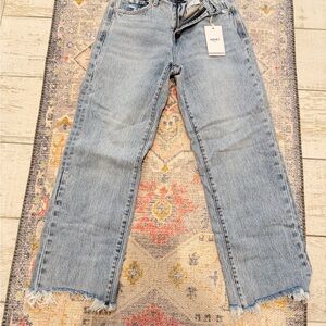 Vervet Women's Classic Straight Leg Jeans - Light Blue